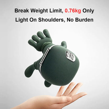 2-in-1 Heated Neck & Back Massage Pillow