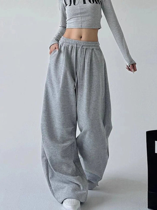Y2K Harajuku Wide-Leg Sweatpants