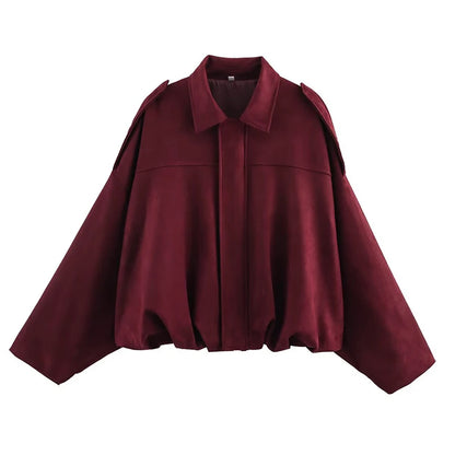 Vintage Chic Women's Bomber Jacket