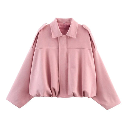 Vintage Chic Women's Bomber Jacket