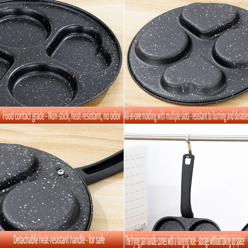 Non-Stick 4-in-1 Cast Iron Egg Cooker