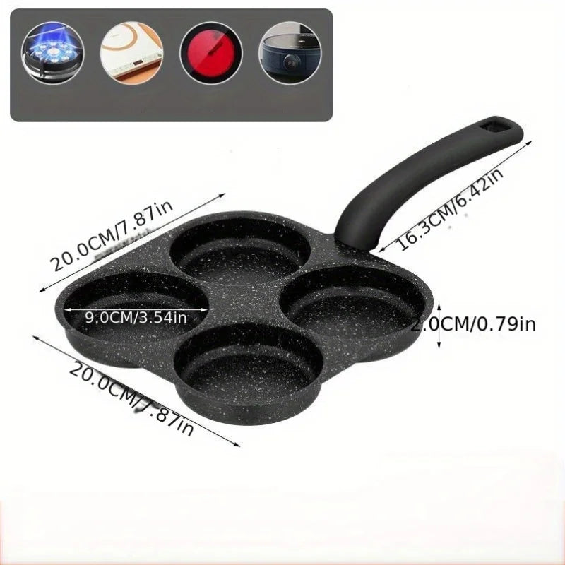 Non-Stick 4-in-1 Cast Iron Egg Cooker