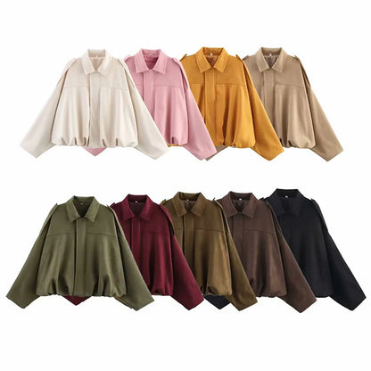 Vintage Chic Women's Bomber Jacket