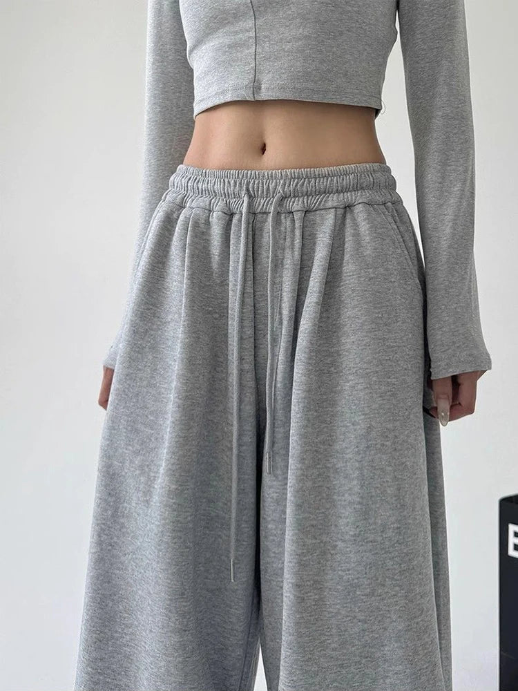 Y2K Harajuku Wide-Leg Sweatpants