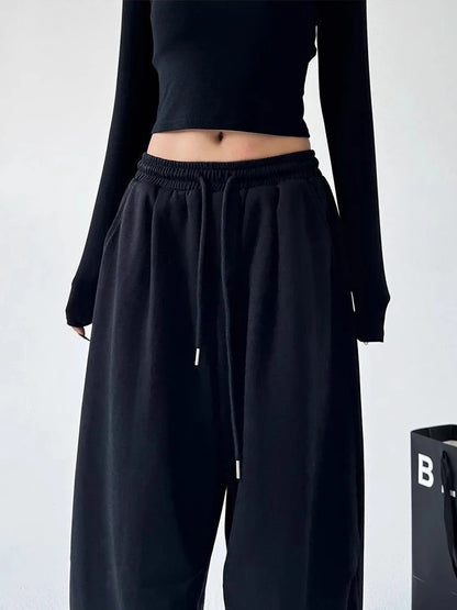 Y2K Harajuku Wide-Leg Sweatpants