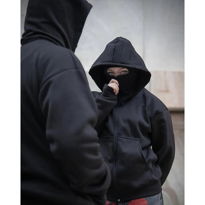 Black Gothic Y2K Streetwear Hoodie