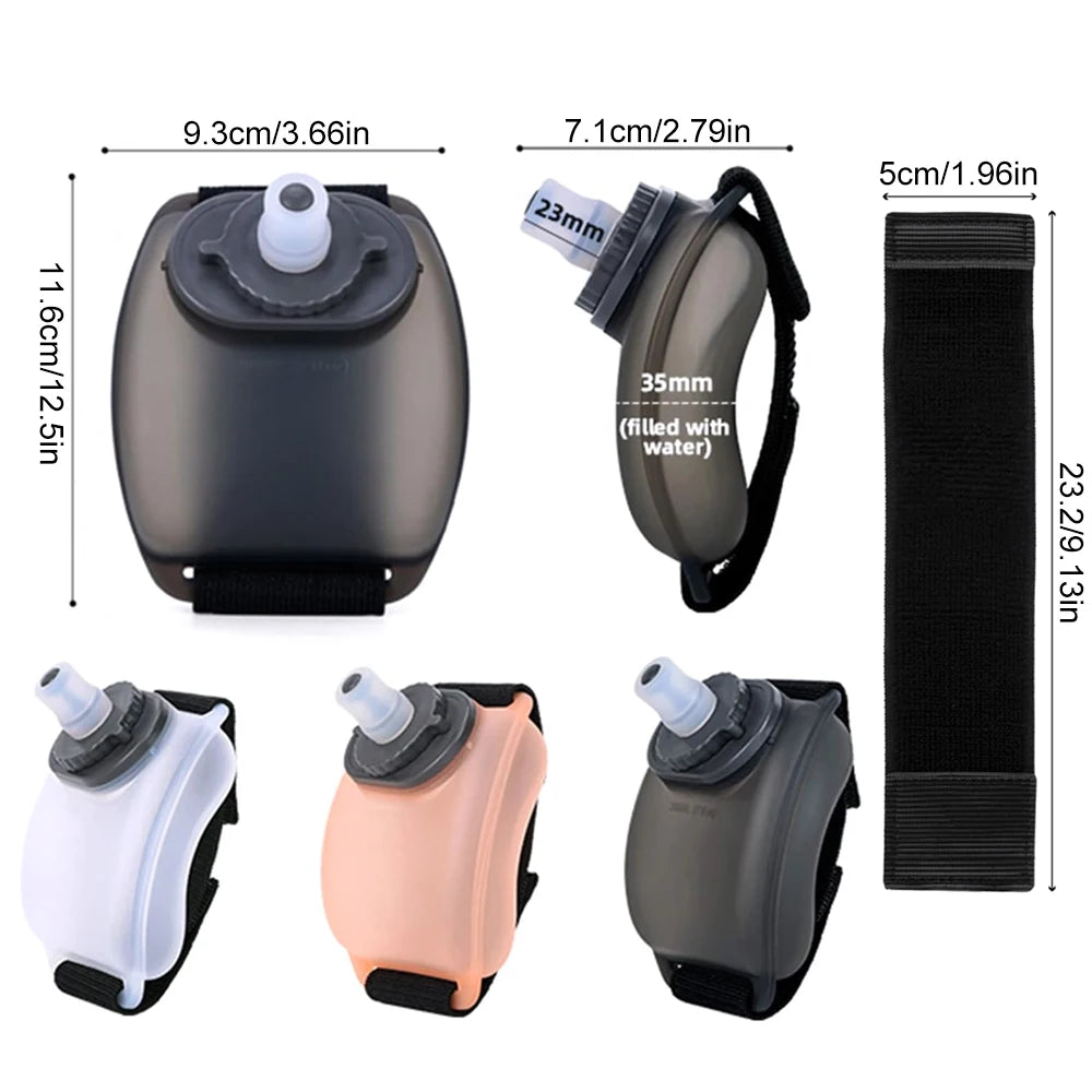 Wearable Wrist Water Bottle – 200ml Hands-Free Sports Flask