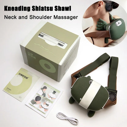 2-in-1 Heated Neck & Back Massage Pillow